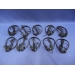 Lot of 10 DeVry Wired Headphones